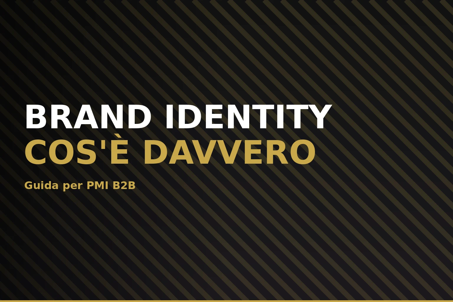 Brand identity per PMI B2B: cos'è e come si costruisce