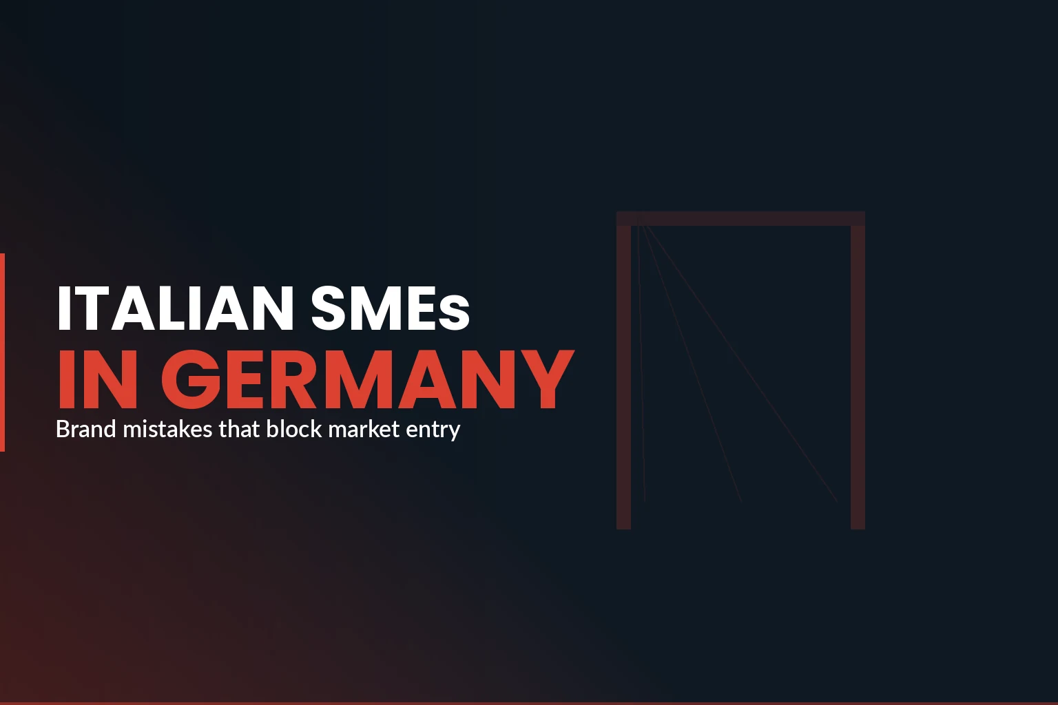 Italian SMEs entering German B2B market