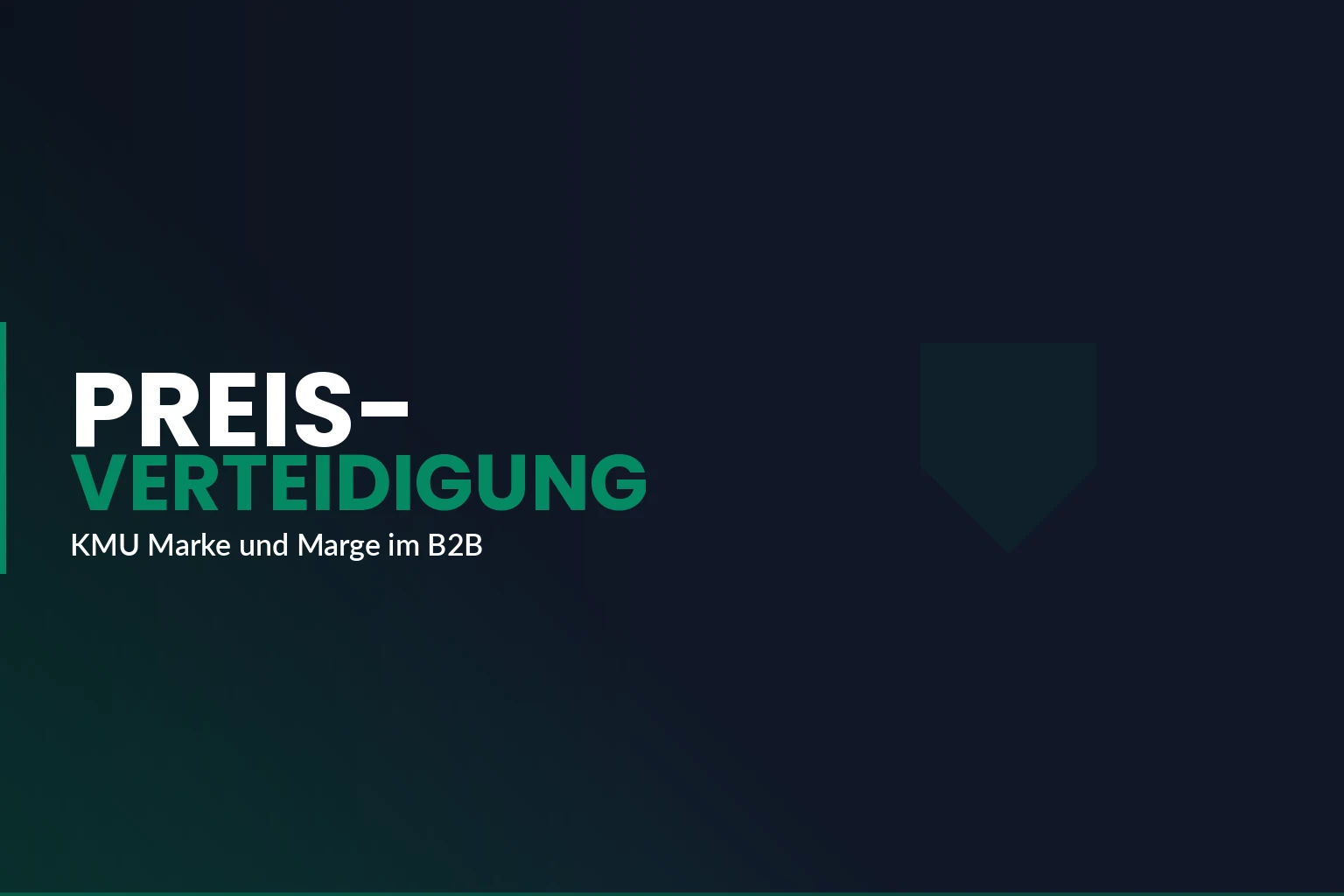 Warum KMU mit einer klaren Marke den Preis verteidigen — und andere nicht