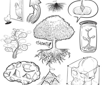 Hand drawing illustration set of development